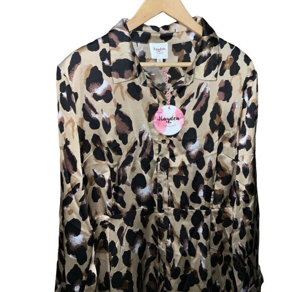 NWT Hayden Los Angeles Leopard Animal Print Dress size XL - Picture 3 of 9